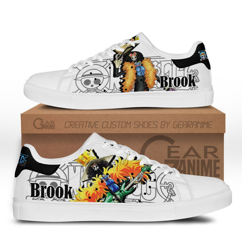 Brook Skate Sneakers benutzerdefinierte Anime OP -Schuhe